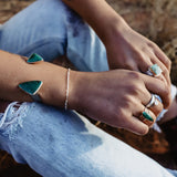 Split Shank Point Turquoise Ring