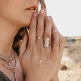 Morganite Stacking Rings