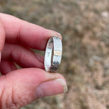 Gold Bar Reticulated Ring