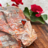 Diamond Garnet Ring