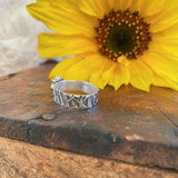Fused Garnet Ring