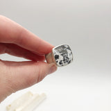 Unisex Dendritic Agate Ring