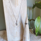 Reticulated Labradorite Necklace & Ring