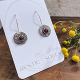 Rhodolite Garnet Earrings