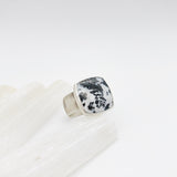 Unisex Dendritic Agate Ring