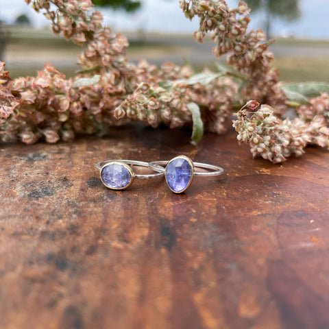 Golden Tanzanite Rings