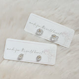 Herkimer Diamond Studs