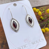 Garnet Marquee Ring and Earrings