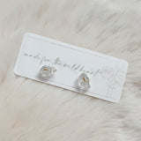 Herkimer Diamond Studs
