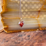 Diamond Garnet Necklace