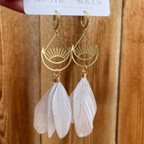 Sunrise Feather Earrings