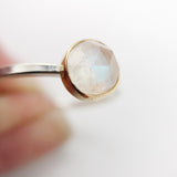 Dainty Moonstone Ring Stackers