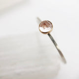 Morganite Stacking Rings