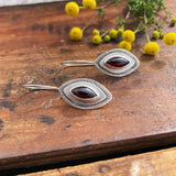 Garnet Marquee Ring and Earrings