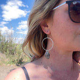 Amethyst Sage Hoop Earrings