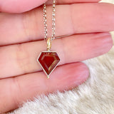 Diamond Garnet Necklace