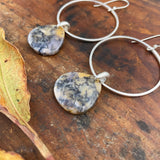 Amethyst Sage Hoop Earrings