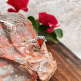 Diamond Garnet Ring