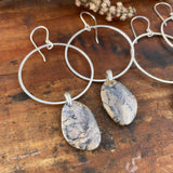 Amethyst Sage Hoop Earrings