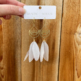 Sunrise Feather Earrings