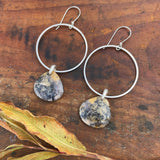 Amethyst Sage Hoop Earrings