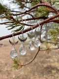 Rutilated Quartz Crescent Dangles